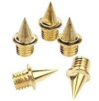 100 Pregos de alumínio para sapatilha de atletismo 6,4mm Pirâmide Pista e Campo DOURADO