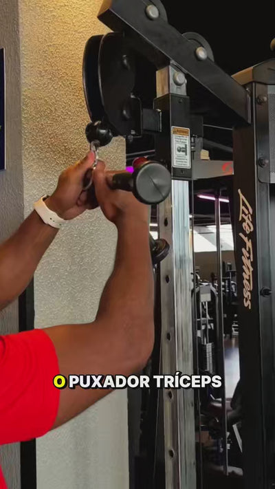 Stories de Puxador Tríceps em V Cromado e Emborrachado Envolst