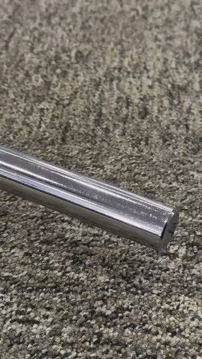 Stories de Barra Reta de Musculação Maciça 1,20m 28mm com Presilhas Envolst