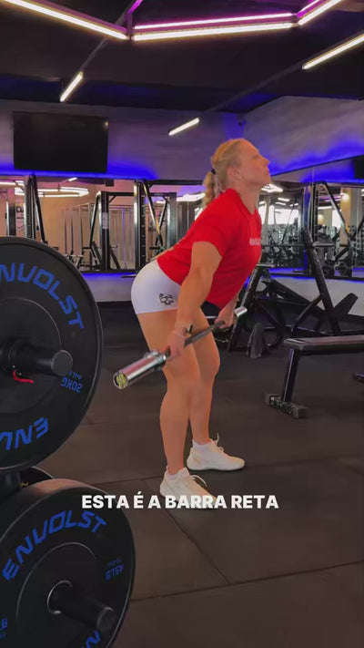 Stories de Barra Olímpica Feminina 15 kg 2,01 m Rolamentada Envolst