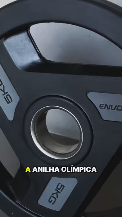Stories de Anilha Emborrachada 5 kg para Barras e Halteres Envolst