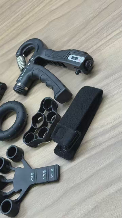 Vídeo 1 — Kit com 6 itens para fortalecimento de dedos, mãos e punhos Envolst