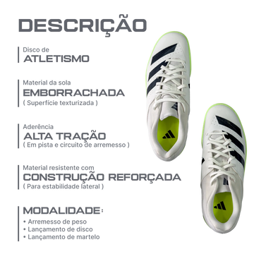 Sapatilha de Atletismo Adidas para Lançamentos e Arremessos