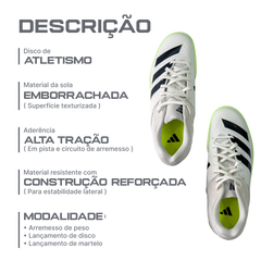 Sapatilha de atletismo para arremesso e lançamentos Throwstar Adidas
