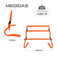 Barreirinha de PVC para treinamento Velden - Largura: 44cm. Altura ajustável (com extensores)