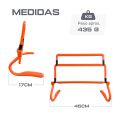 Barreirinha de PVC para treinamento Velden - Largura: 44cm. Altura ajustável (com extensores)