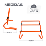 Barreirinha de PVC para treinamento Velden - Largura: 44cm. Altura ajustável (com extensores)