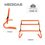 Barreirinha de PVC para treinamento Velden - Largura: 44cm. Altura ajustável (com extensores)