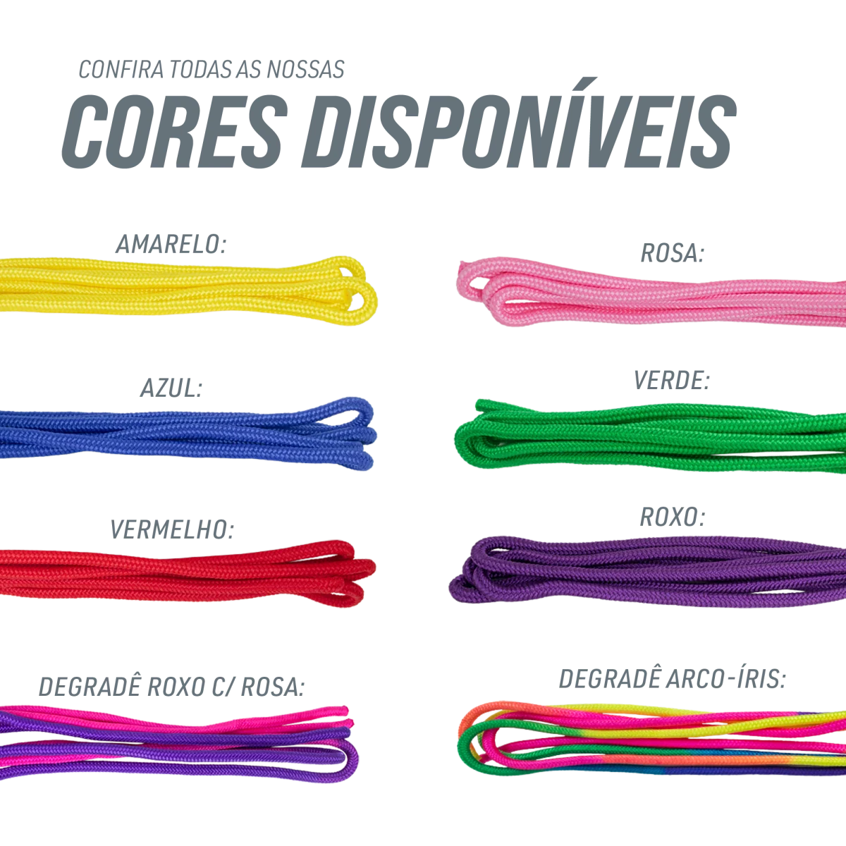 Corda Oficial Ginástica Rítmica 3m Gracios - Amarelo