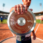 Disco de aço e madeira 3kg Pista e Campo