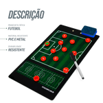 Prancheta tática magnética com caneta para treinamento de futebol Pista e Campo