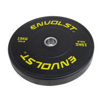 Anilha Olímpica Bumper para Crossfit e LPO 15Kg Envolst