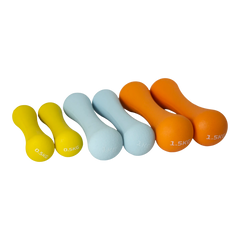 Conjunto 6 Halteres Neoprene 0,5 1 e 1,5kg e Suporte Envolst