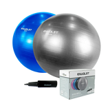 Bola Suíça Gym Ball 65cm Anti Estouro Envolst - Cinza