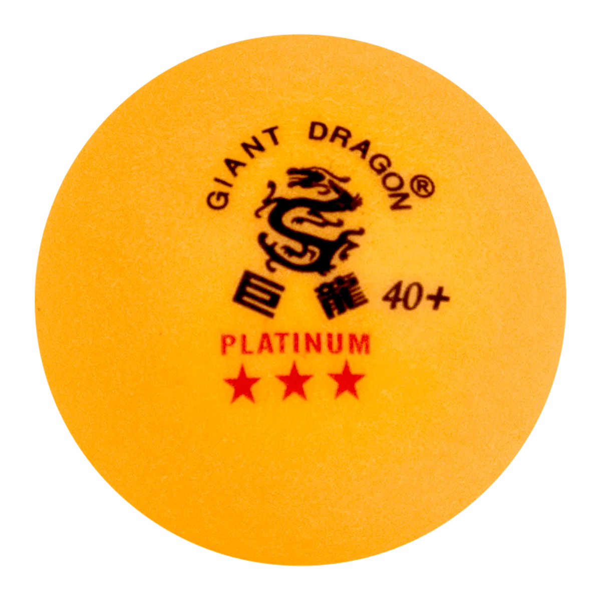 Bolinha de tênis de mesa 3 estrelas Platinium Giant Dragon - cnj com 6 und - BRANCA