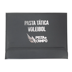 Prancheta tática magnética com caneta para treinamento de voleibol Pista e Campo - Modelo pasta preta