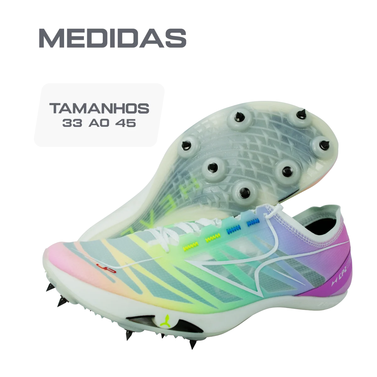 Sapatilha de atletismo para meio-fundo premium Health