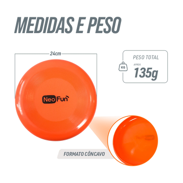 Frisbee Infantil 24cm Plástico Macio NeoFun