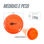 Frisbee de plástico macio  soft para recreação Neofun Laranja