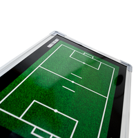 Quadro tático magnético de alumínio com acessórios 45x30 Pista e Campo - Futebol Society