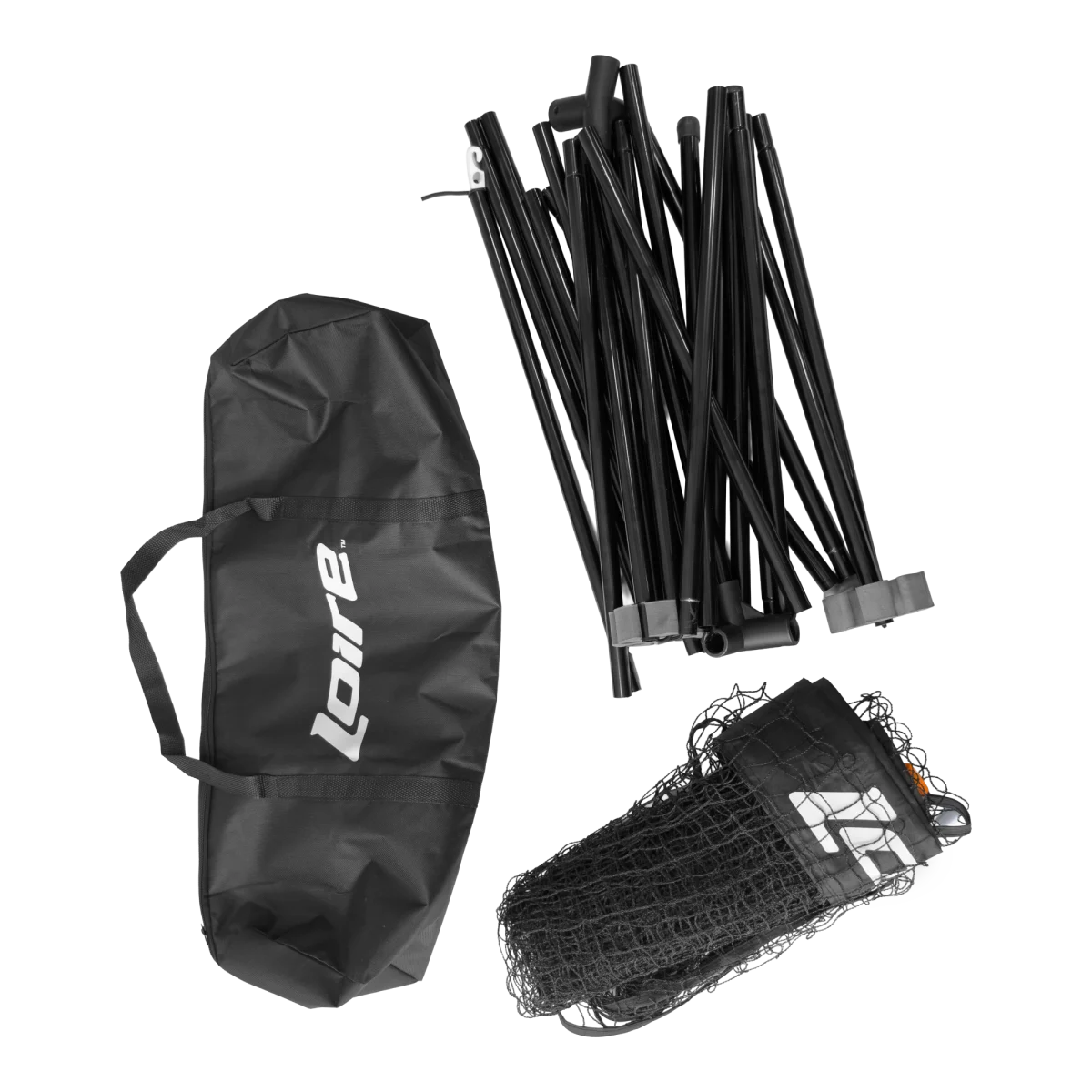 Postes com rede portátil para badminton e mini-tênis Loire