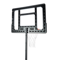 Tabela de basquete infantil juvenil móvel com poste, quadro de acrílico e aro Velden