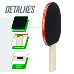 Raquete de tênis de mesa 2 estrelas Vortex Jintai