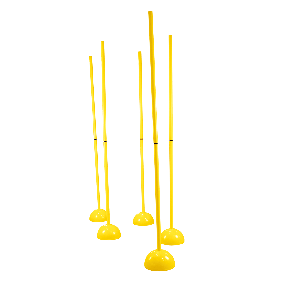 Baliza (slalom) com base de plástico Velden - cnj com 5 und - com bolsa - Amarelo