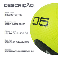Medicine Ball 5kg Envolst com Quique para Performance
