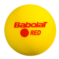 Bolinha bola de tênis de campo de espuma iniciantes Babolat Red Foam - pacote com 3 und