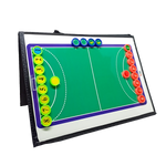 Prancheta tática magnética com caneta para treinamento de handebol Pista e Campo - Modelo pasta preta