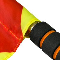 Bandeira xadrez de árbitro auxiliar de futebol com cabo metálico Velden - Par