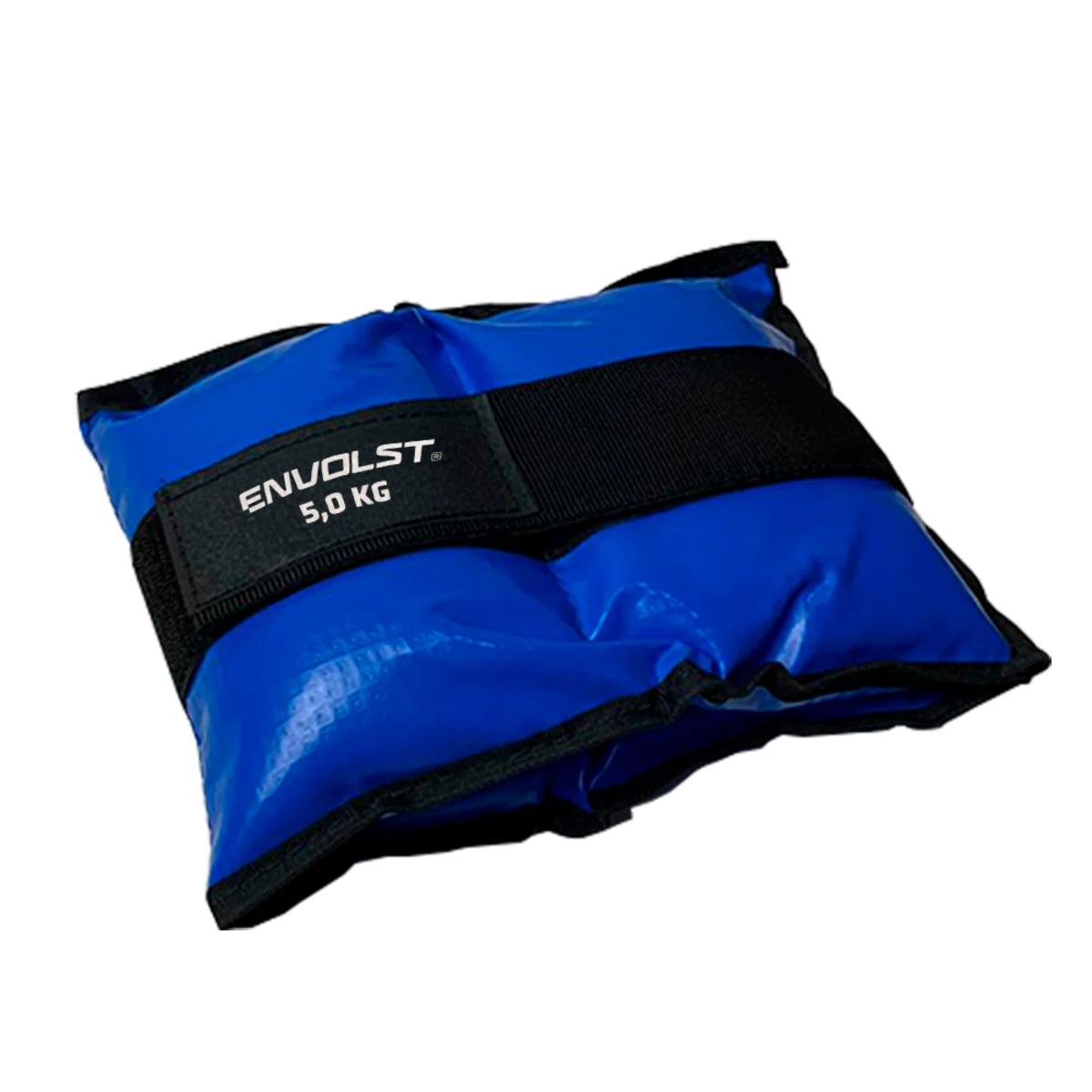 Tornozeleira caneleira em vinilona azul profissional 5kg Envolst - par