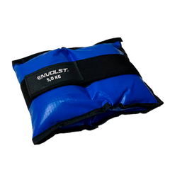 Tornozeleira caneleira em vinilona azul profissional 5kg Envolst - par