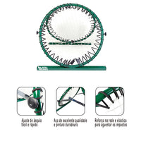 Quadro elástico para retorno de bolas duplo redondo Pista e Campo
