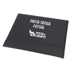 Prancheta tática magnética com caneta para treinamento de futsal Pista e Campo - Modelo pasta preta