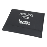 Prancheta tática magnética com caneta para treinamento de futsal Pista e Campo - Modelo pasta preta