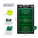 Prancheta tática magnética com caneta para treinamento de futebol Pista e Campo