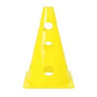Cone Furado de sinalização de plástico 23cm Pista e Campo - Azul