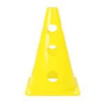 Cone Furado de sinalização de plástico 23cm Pista e Campo - Azul