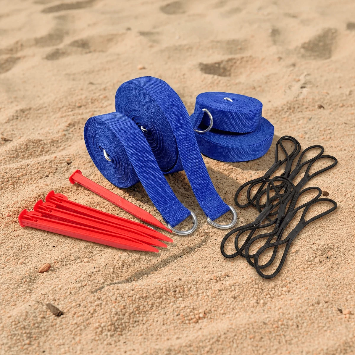 Fita faixa de demarcação para volei de praia e beach tennis 16x8m 40mm Velden Cor:Azul