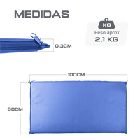 Colchonete de ginástica Espuma Aglomerada 1,00 x 0,60 x 0,03m premium Envolst - Azul