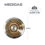 Disco de aço e madeira 3kg Pista e Campo