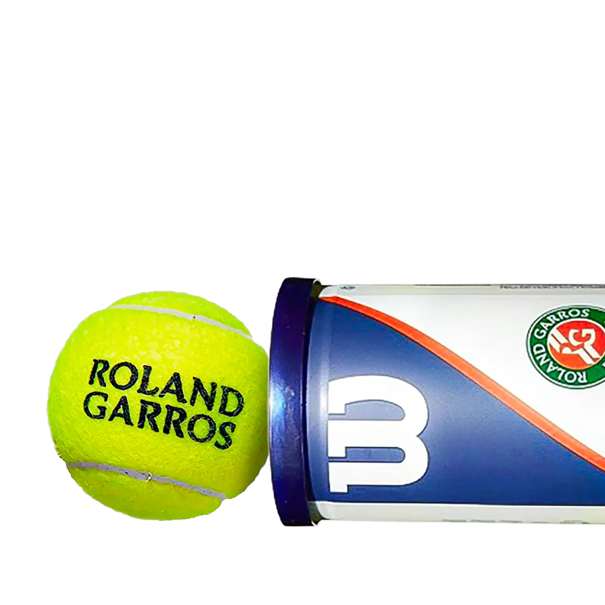 Bolinha/bola de tênis de campo Roland Garros Wilson - tubo com 3 und