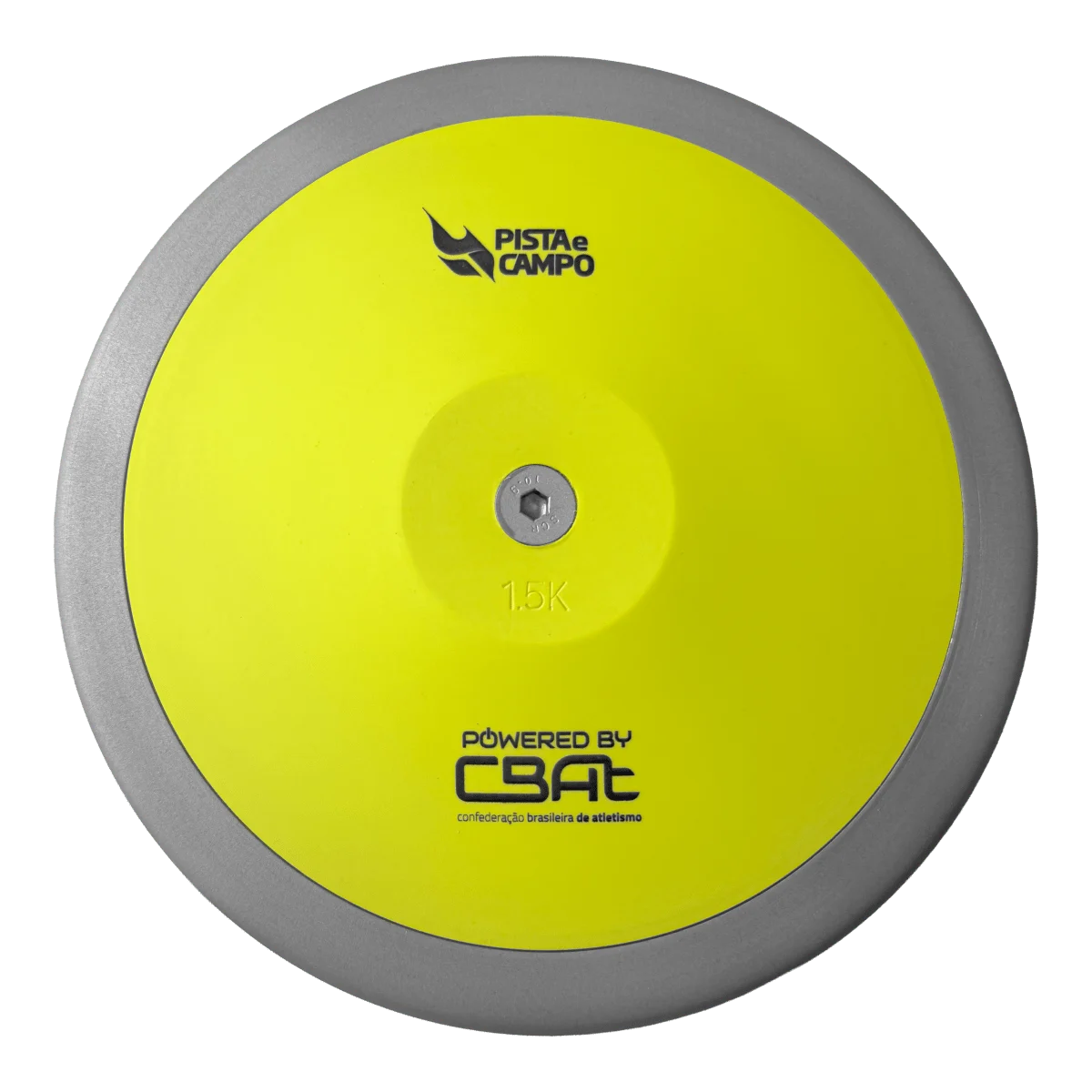 Disco de atletismo de aço e ABS 1,5kg Powered by CBAt
