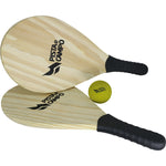 Raquetes de madeira com empunhadura para frescobol Pista e Campo - par (acompanha bolinha) - capa
