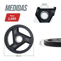Kit 200kg Anilhas Olímpicas Profissionais Vulcanizadas Envolst