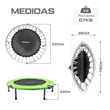 Cama Elástica Mini Jump Dobrável Profissional e Capa Envolst