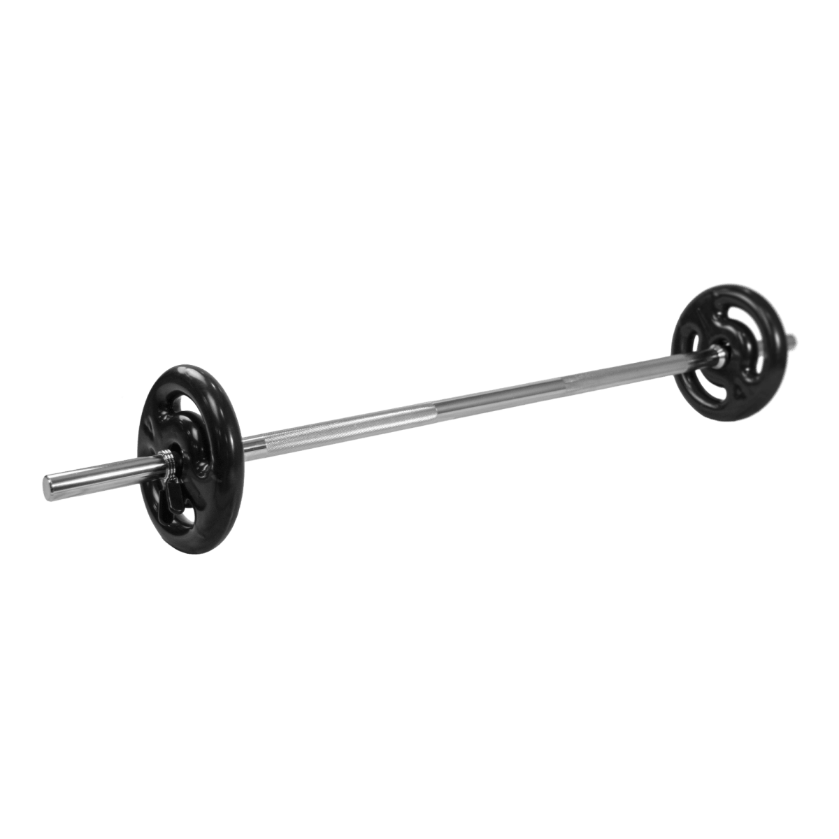 Barra de Musculação Reta 1,20m Maciça 28mm e Presilhas Envolst