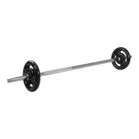 Barra de Musculação Reta 1,20m Maciça 28mm e Presilhas Envolst
